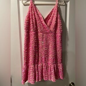 Pink Sequin Dress